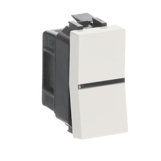 N2104.7 BL Выключатель кнопочный 1-кл. 1НО Zenit 1мод. белый 2CLA210470N1101 ABB Niessen