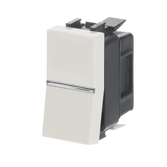N2104.7 BL Выключатель кнопочный 1-кл. 1НО Zenit 1мод. белый 2CLA210470N1101 ABB Niessen