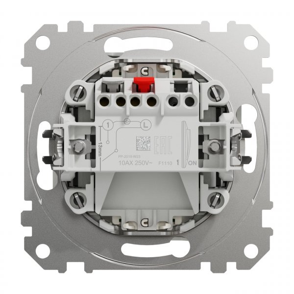 SDD111101L Одноклавішний вимикач з підсвіткою білий Sedna Design Schneider Electric