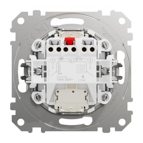 SDD111105L Двоклавішний вимикач з підсвіткою білий Sedna Design Schneider Electric