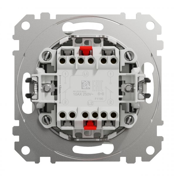 SDD111108 Двухклавишный переключатель белый Sedna Design Schneider Electric