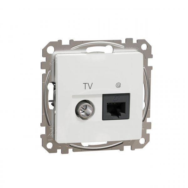 SDD111469T Розетка RJ45 категорія 6 UTP -TV білий Sedna Design Schneider Electric