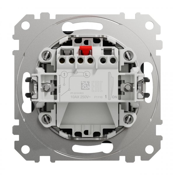 SDD114101 Одноклавішний вимикач чорний Sedna Design Schneider Electric