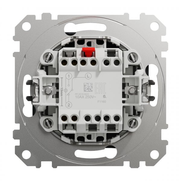 SDD114106 Одноклавишный переключатель черный Sedna Design Schneider Electric