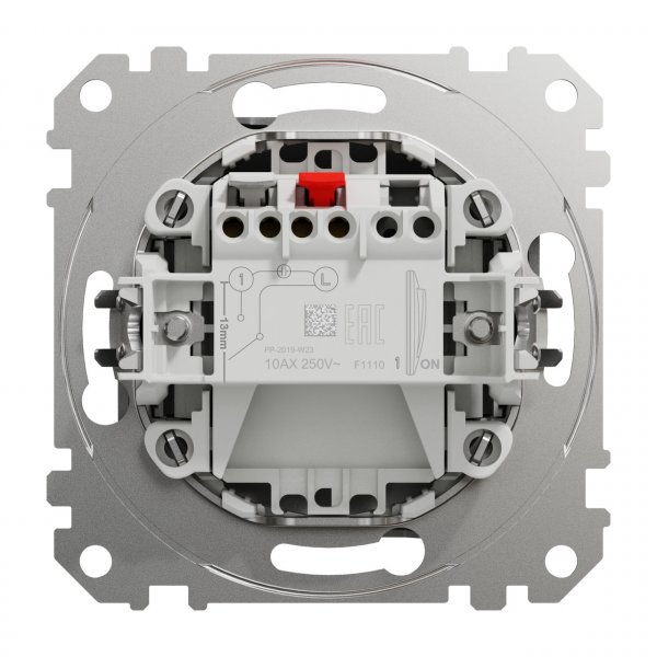 SDD113101 Одноклавішний вимикач алюміній Sedna Design Schneider Electric