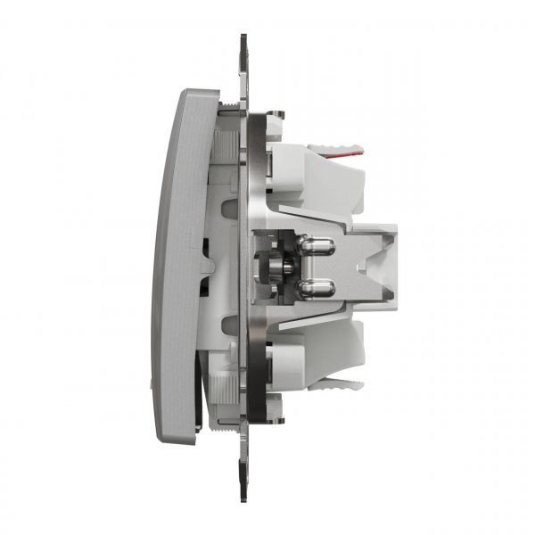 SDD113106L Одноклавишный переключатель с подсветкой алюминий Sedna Design Schneider Electric
