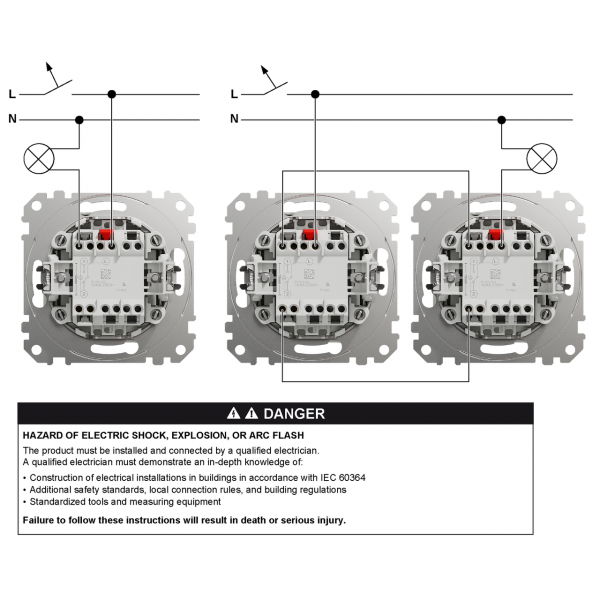 SDD113106L Одноклавишный переключатель с подсветкой алюминий Sedna Design Schneider Electric