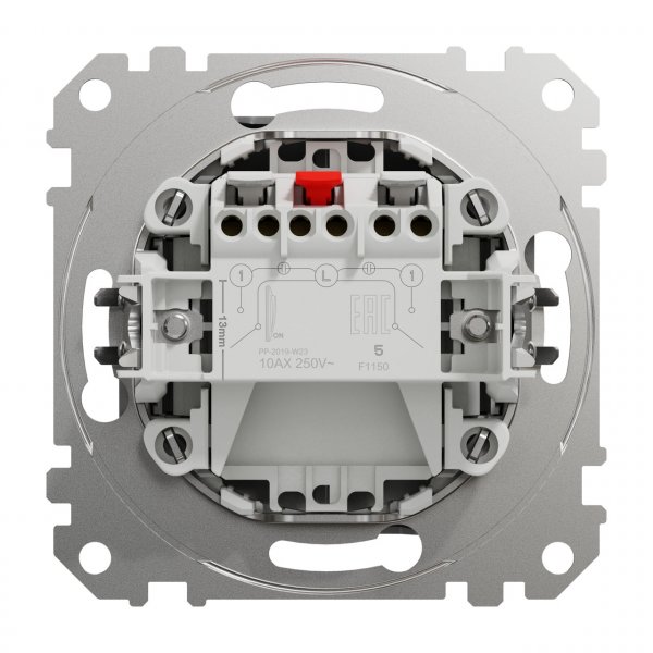 SDD113105 Двоклавішний вимикач алюміній Sedna Design Schneider Electric