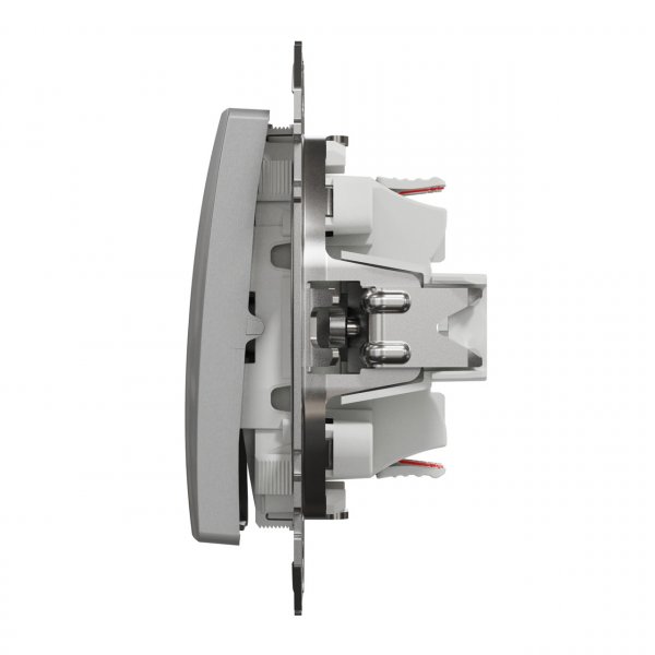 SDD113108 Двухклавишный переключатель алюминий Sedna Design Schneider Electric