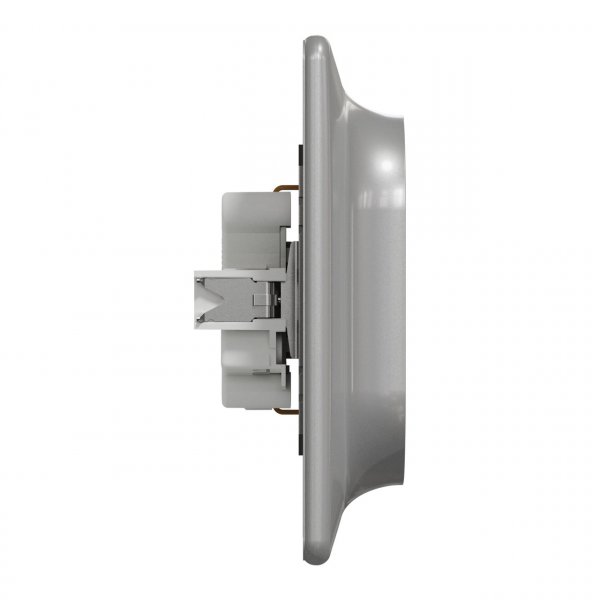 SDD313221 Подвійна розетка з заземленням, зі шторками алюміній Sedna Design Schneider Electric