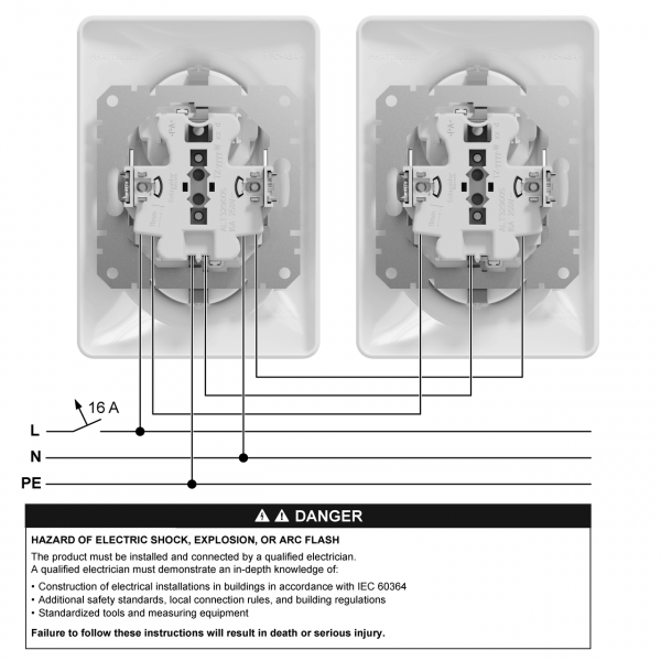 SDD313221 Подвійна розетка з заземленням, зі шторками алюміній Sedna Design Schneider Electric