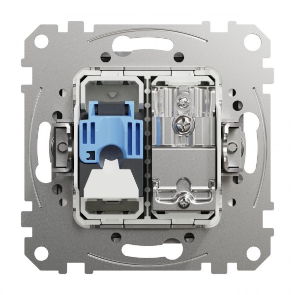 SDD113469T Розетка RJ45 категорія 6 UTP -TV алюміній Sedna Design Schneider Electric