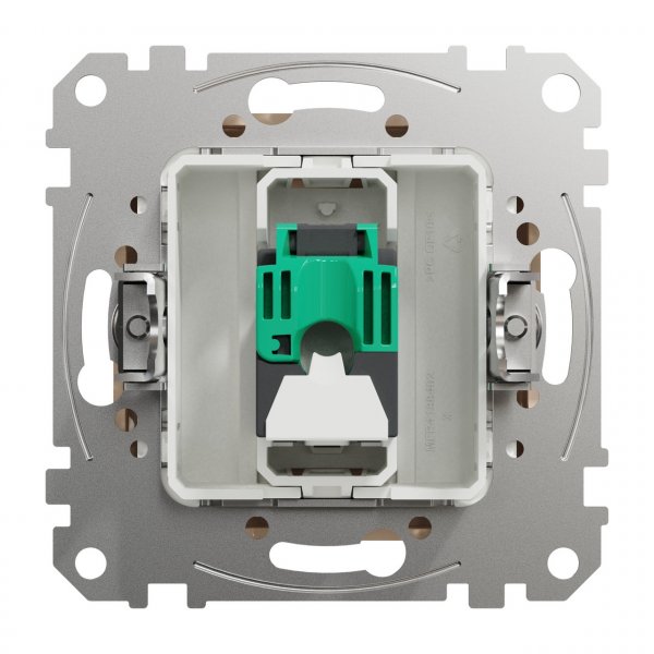 SDD112451 Компьютерная розетка один разъем RJ45 5E UTP бежевый Sedna Design Schneider Electric