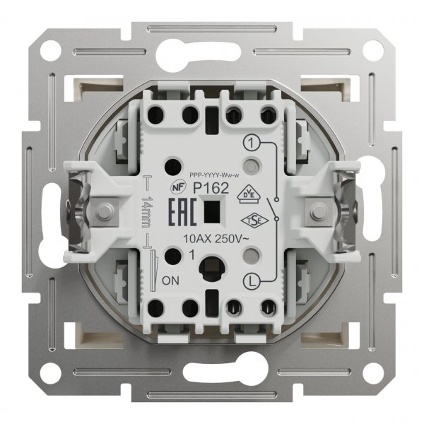 EPH0170123 Одноклавишный выключатель без рамки крем Asfora Schneider Electric