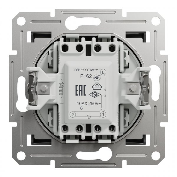 EPH1500171 Перемикач одноклавішний з підсвіткою антрацит Asfora Schneider Electric