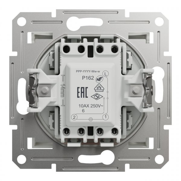 EPH1570121 Переключатель одноклавишный с подсветкой без рамки белый Asfora Schneider Electric