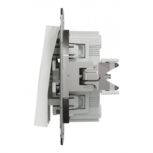 EPH0370121 Двоклавішний вимикач без рамки білий Asfora Schneider Electric