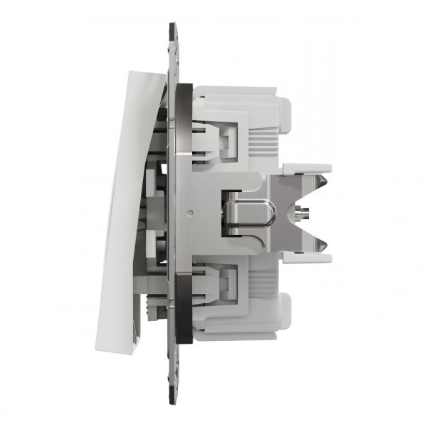 EPH0670121 Двухклавишный переключатель без рамки белый Asfora Schneider Electric