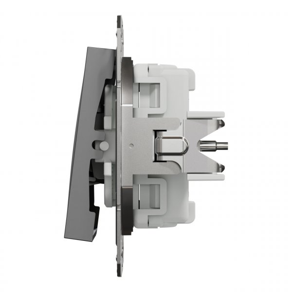 EPH2100171 Трьохклавішний вимикач антрацит Asfora Schneider Electric