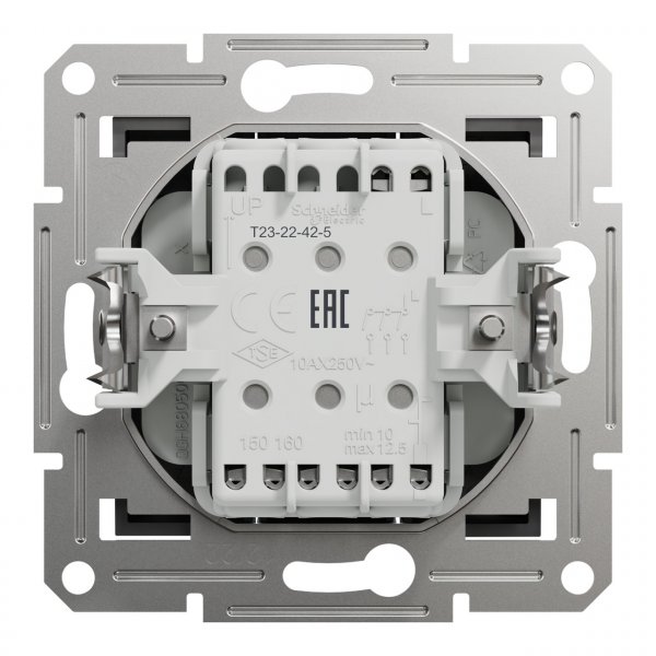 EPH2100171 Трьохклавішний вимикач антрацит Asfora Schneider Electric