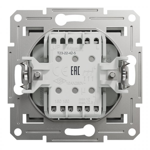 EPH2100161 Трьохклавішний вимикач алюміній Asfora Schneider Electric