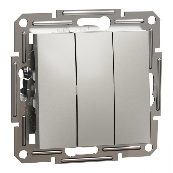 EPH2100169 Трьохклавішний вимикач бронза Asfora Schneider Electric