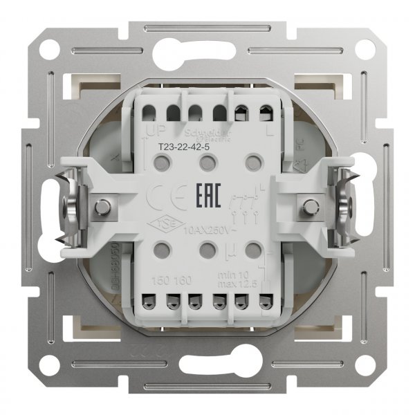 EPH2170123 Трехклавишный выключатель без рамки крем Asfora Schneider Electric