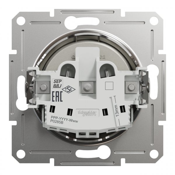 EPH3000169 Розетка без заземления бронза Asfora Schneider Electric