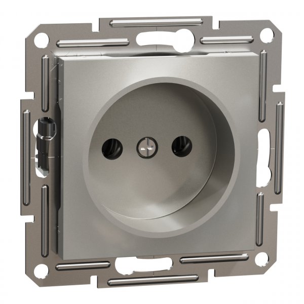 EPH3000169 Розетка без заземления бронза Asfora Schneider Electric