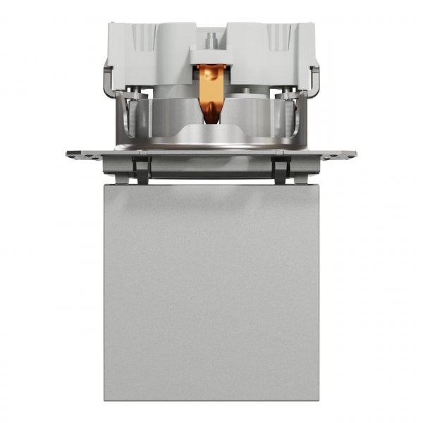 EPH3100161 Розетка с крышкой и заземлением алюминий Asfora Schneider Electric
