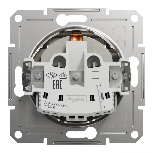 EPH3100169 Розетка з кришкою з заземленням бронза Asfora Schneider Electric