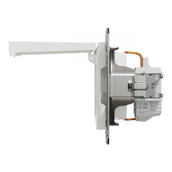 EPH3170121 Розетка с крышкой и заземлением без рамки белый Asfora Schneider Electric