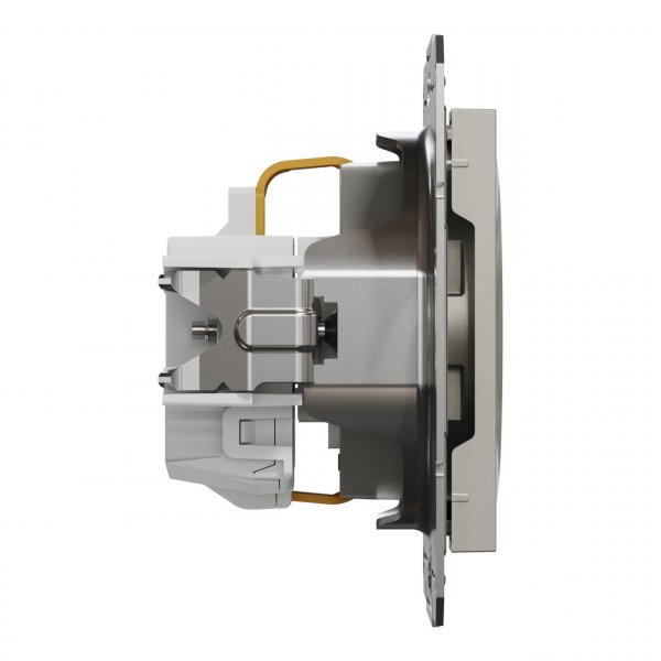 EPH2900269 Розетка с заземлением с защитными шторками бронза Asfora Schneider Electric
