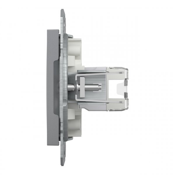 EPH4300162 Розетка компьютерная cat.5e UTP RJ45 сталь Asfora Schneider Electric