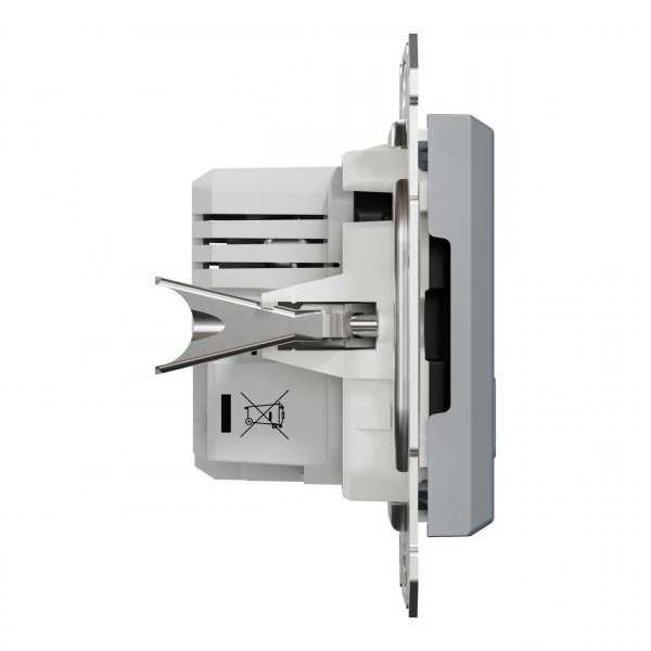 EPH2700362 USB розетка тип А+С 2,4A сталь Asfora Schneider Electric