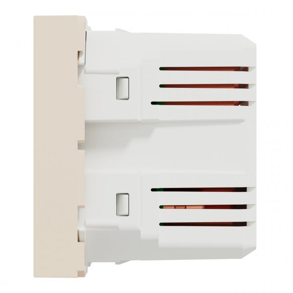 NU341844 Unica New Розетка USB подвійна 2.1А 2 модуля бежевий Schneider