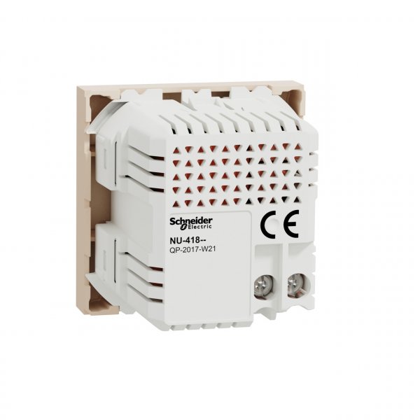 NU341844 Unica New Розетка USB подвійна 2.1А 2 модуля бежевий Schneider