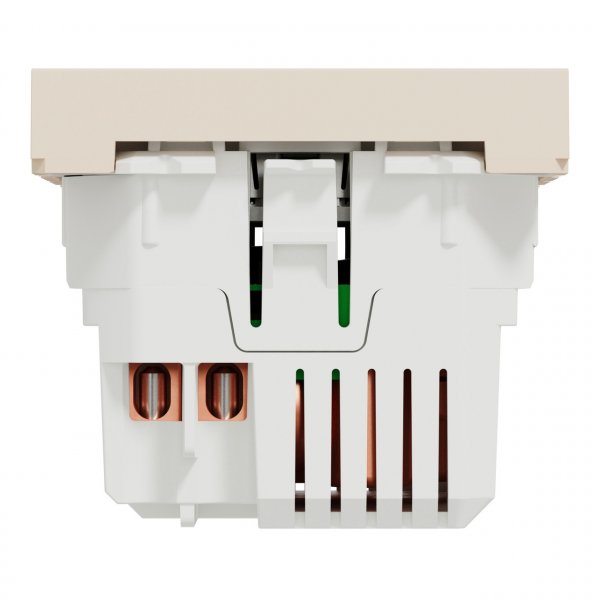 NU341844 Unica New Розетка USB подвійна 2.1А 2 модуля бежевий Schneider