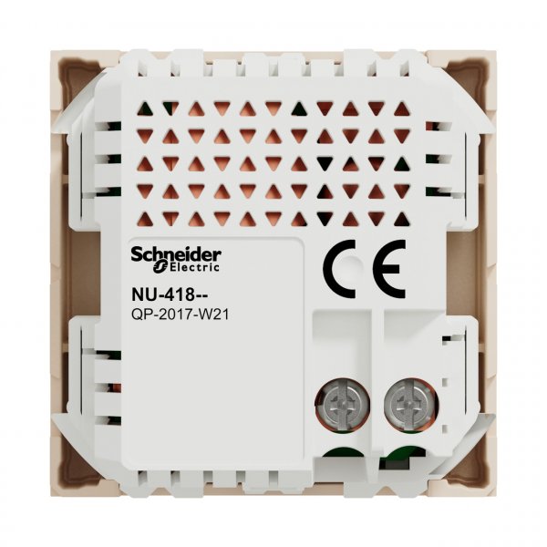 NU341844 Unica New Розетка USB подвійна 2.1А 2 модуля бежевий Schneider