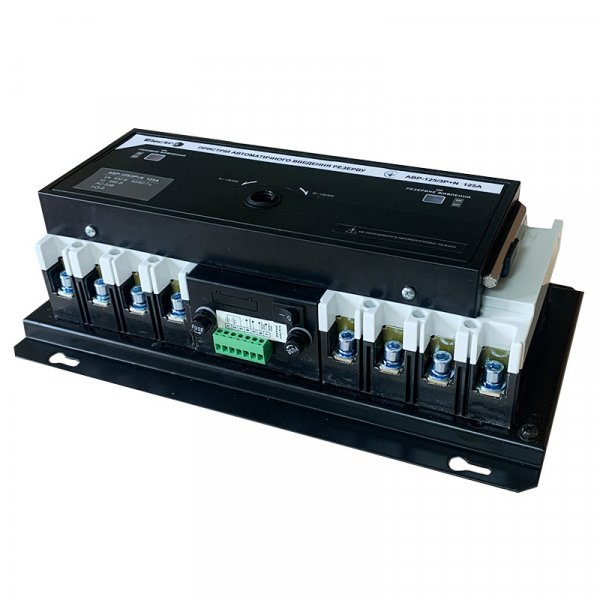 Автоматический ввод резерва АВР-250 контроль фаз АВС, 3P+N (4P), 250А, Icu 35кА, Ics 22кА, 400В, Electro