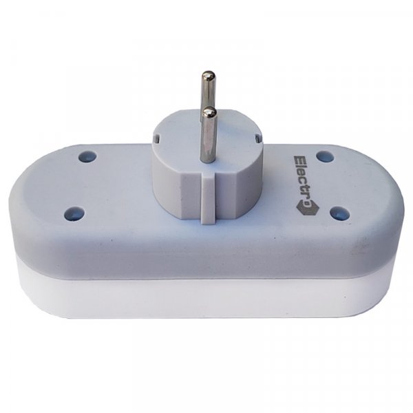 Мережевий розгалужувач B2-1U (2розетки+2USB) 16A, 250В, ElectrO