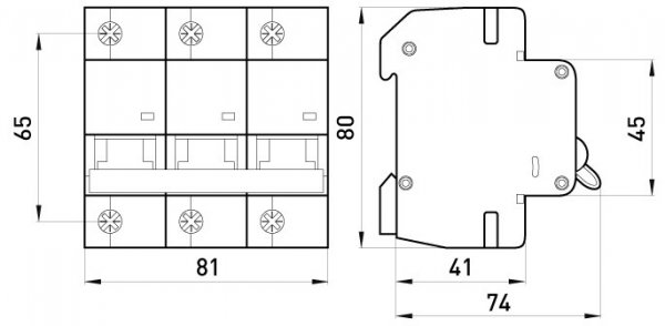 P0430007 Модульний автоматичний вимикач e.mcb.pro.60.3.K 100 new, 3р, 100А, K, 6кА new
