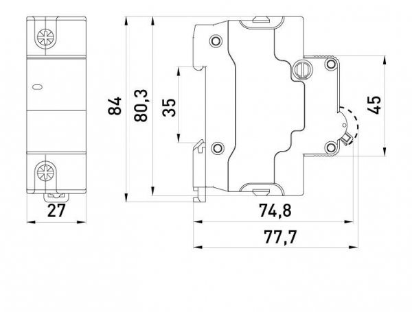 S026014 Модульный автоматический выключатель e.mcb.stand.100.1.D125, 1р, 125А, D, 10кА